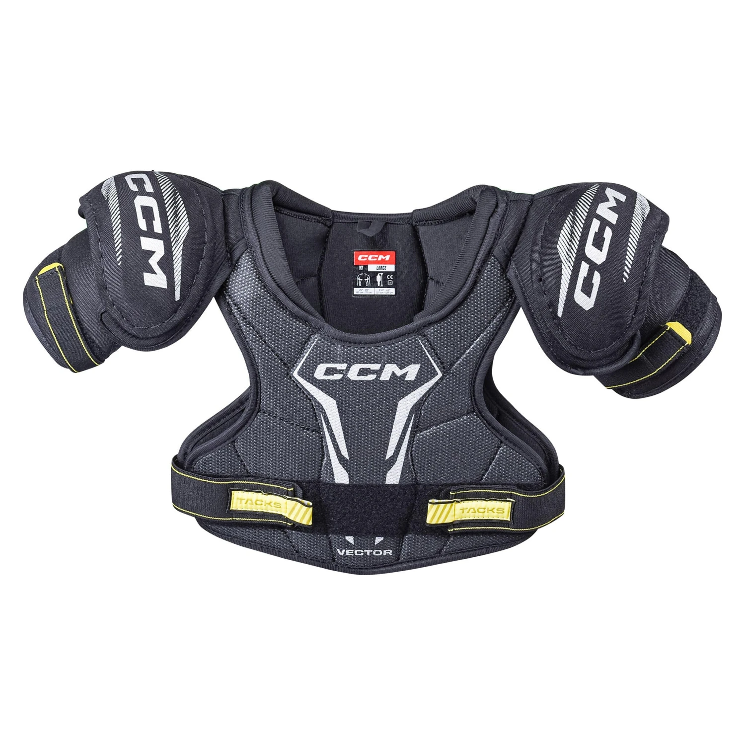 CCM Tacks Vector Youth Hockey Shoulder Pads - Source Exclusive (2022) 3 CCM Tacks Vector Youth Hockey Shoulder Pads - Source Exclusive (2022)