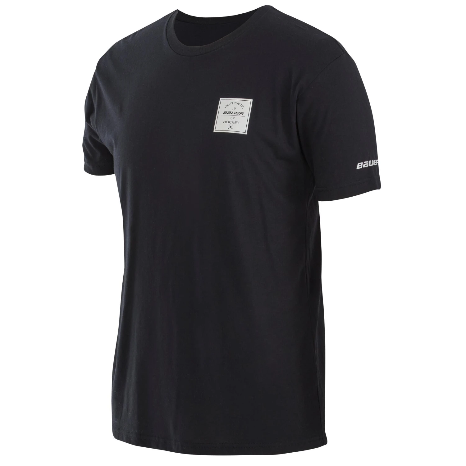 Bauer Square Short Sleeve Crew Tee - Black 3 Bauer Square Short Sleeve Crew Tee - Black