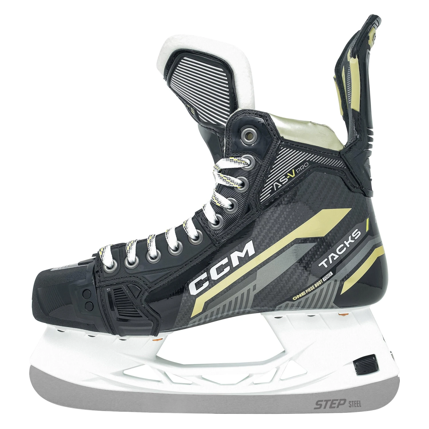 CCM Tacks AS-V Pro Intermediate Hockey Skates (2022) With Step Steel 4 CCM Tacks AS-V Pro Intermediate Hockey Skates (2022) With Step Steel - Image 2